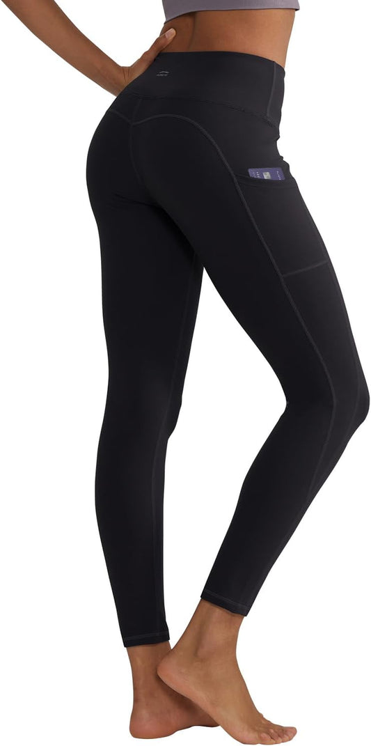 Yoga Pants for Women with Pockets, Compression Workout Leggings Tummy Control